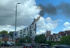 120 people evacuated due to fire at 19-storey block of flats in London