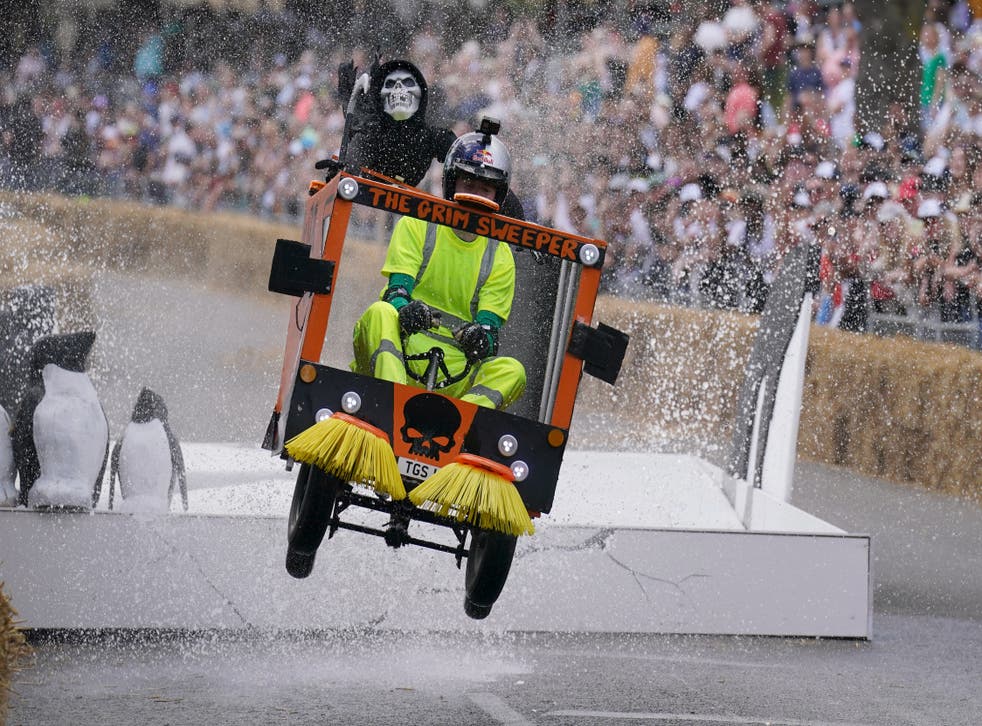 Each Soapbox vehicle is unique and inspired by TV shows or fictional characters from films (Jonathan Brady/PA)