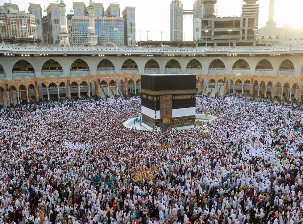 <p><a href="/topic/muslims">Muslims</a> from around the world descend upon Makkah, where lies the majestic  Holy Kaaba, inside the city’s central mosque,  Masjid al-Haram</p>