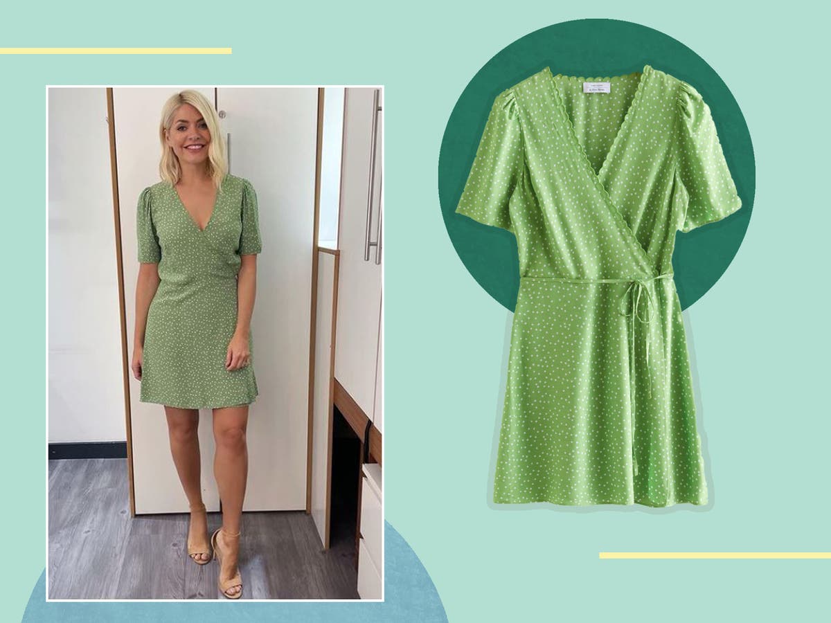 Holly Willoughby’s zesty green mini dress is from a high street brand
