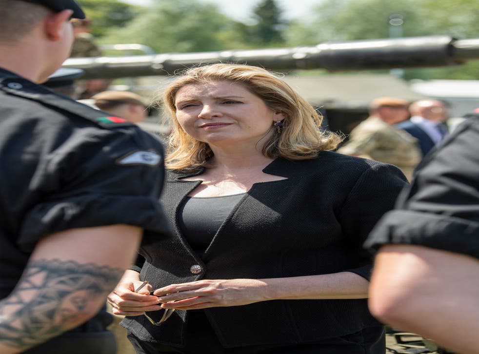 Penny Mordaunt, a Navy reservist, was sacked as defence secretary by Boris Johnson in 2019 (Cpl Robert Weideman/PA)