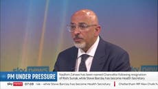 ‘There is no vacancy’: Zahawi insists he does not want to be prime minister