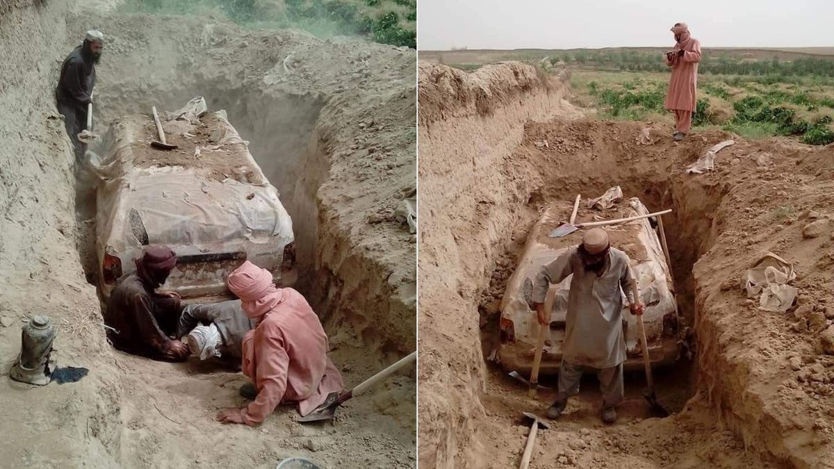 Taliban excavates buried Toyota used by former leader to flee US invasion