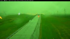 South Dakota skies turn sickly green as derecho hits the Upper Midwest