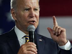 Biden jokes ‘unfortunately that’s probably Trump calling me’ as phone goes off