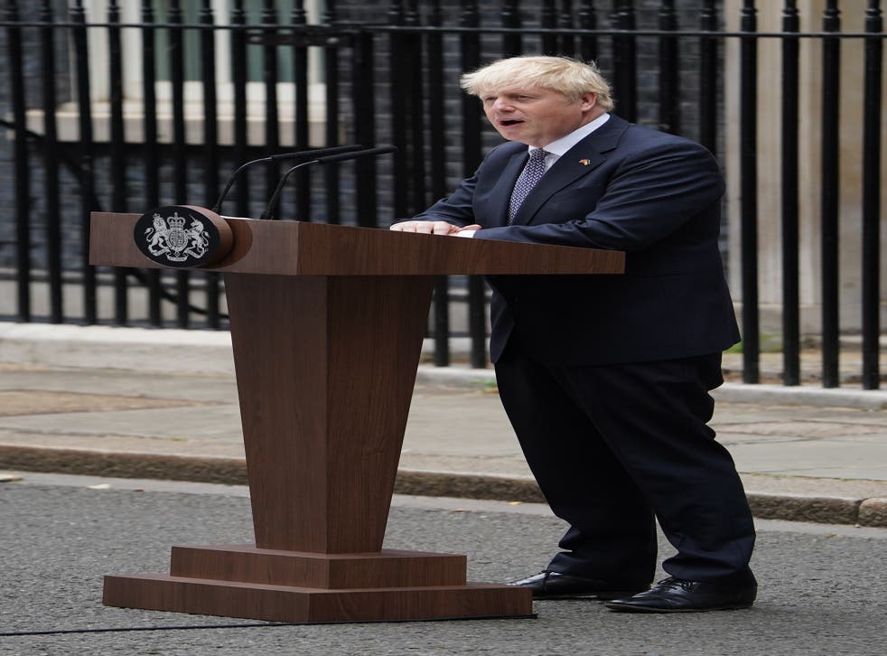 Prime Minister Boris Johnson quits as Tory leader (Gareth Fuller/PA)
