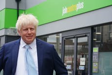 Boris Johnson waxwork appears outside jobcentre as PM quits as Tory leader