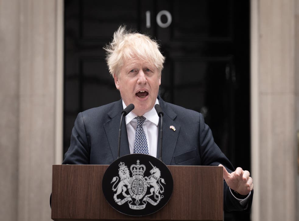 Prime Minister Boris Johnson announced his resignation on Thursday (Stefan Rousseau/PA)