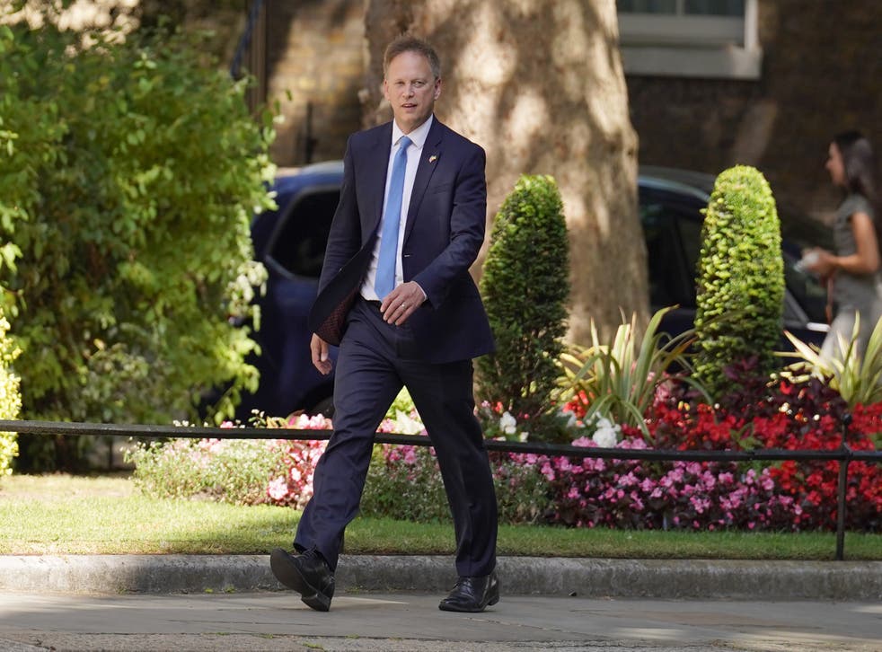Transport Secretary Grant Shapps arrives for a cabinet meeting at 10 Downing Street (Stefan Rousseau/PA)