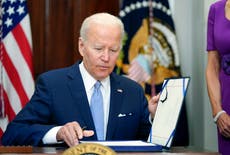 Biden celebration of new gun law clouded by latest shooting