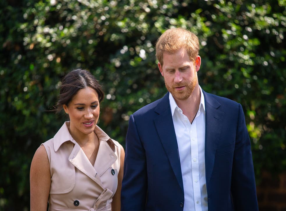 Harry and Meghan on their tour to South Africa in 2019 (Dominic Lipinski/PA)