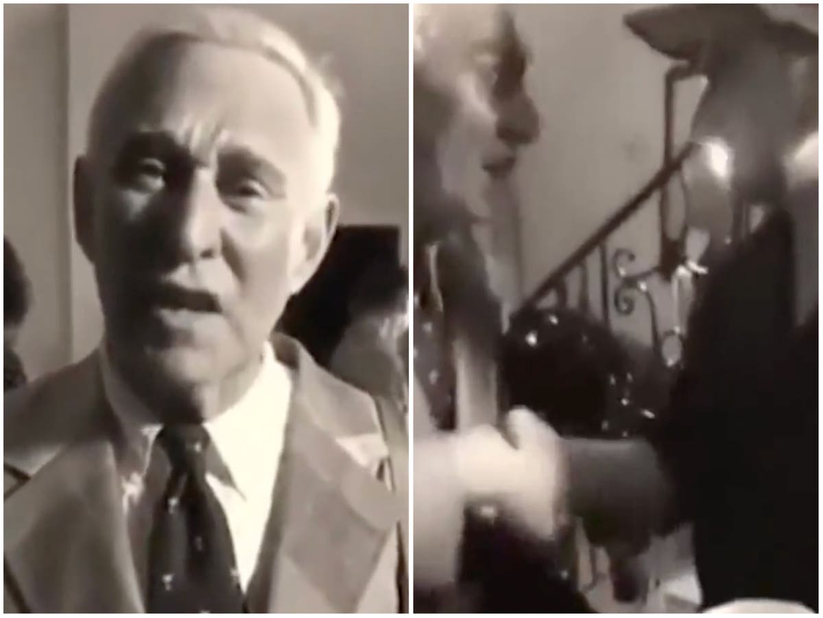 Video showing ex-Trump adviser Roger Stone taking Proud Boys oath played at hearing