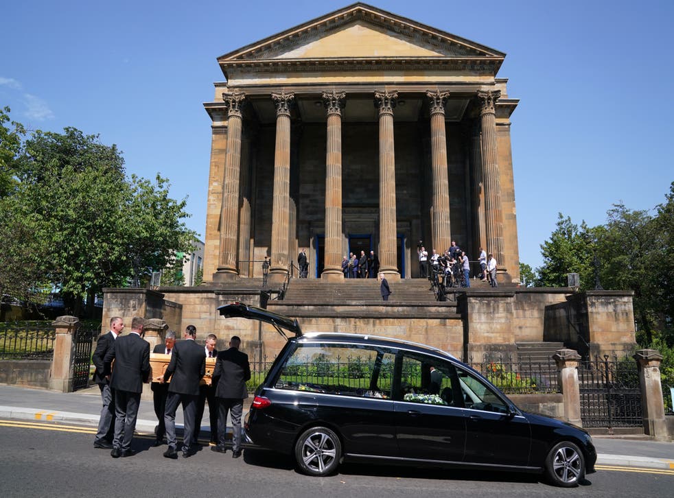 The service took place at Wellington Church in Glasgow (Andrew Milligan/PA)