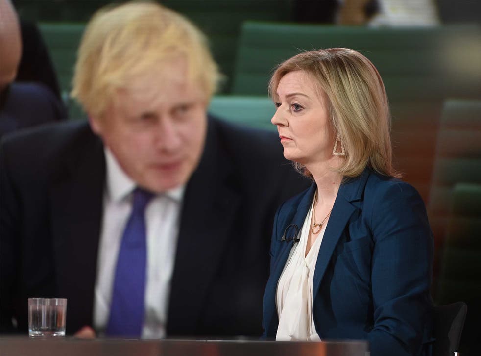 Foreign Secretary Liz Truss is being backed by Boris Johnson’s most loyal allies (BBC/PA)