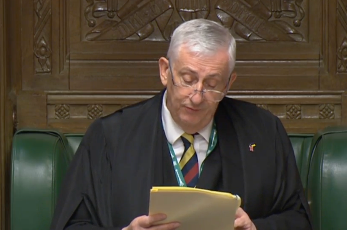 Speaker pays tribute to Boris Johnson’s conduct during Covid-19 pandemic