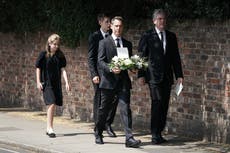 Mourners arrive for funeral of Dame Deborah James