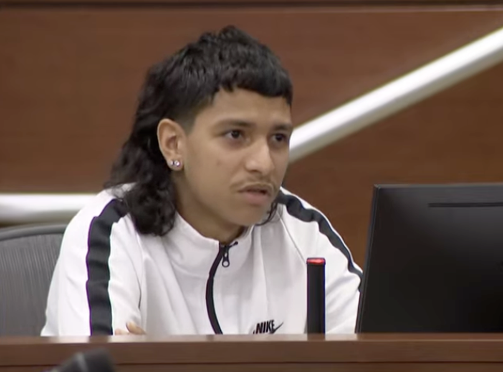 <p>Anthony Borges testifies at the trial of Parkland shooter Nikolas Cruz</p>