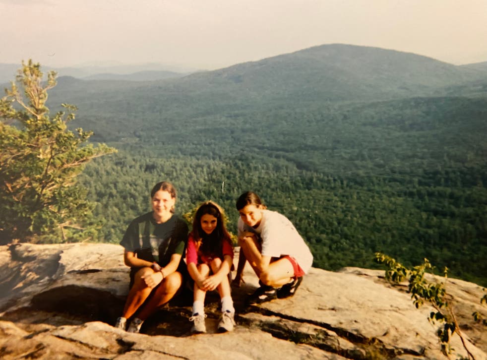 <p>Maura Murray, left, poses in the mountains as a teen, just a few years before her baffling disappearance in New Hampshire in 2004</p>