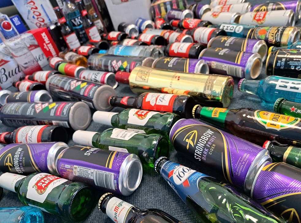<p>The force worked with Richmondshire District Council to confiscate more than 200 bottles of beer, cider, vodka and other spirits as well as three large cannisters of nitrous oxide, which will all be destroyed</p>
