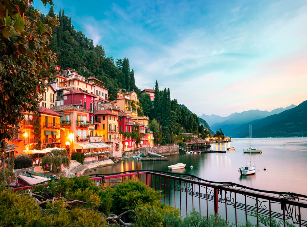 <p>Lake Como sunsets are a firm highlight of this magical cruise of Greek Isles and Italy </p>