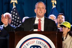 GOP candidate for NY governor Zeldin attacked, avoids injury