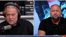 Steve Bannon tells Alex Jones he’s one of the greatest political thinkers since Founding Fathers