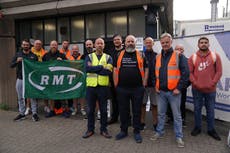 Labour’s transport’s spokesman defies Keir Starmer by joining rail picket line