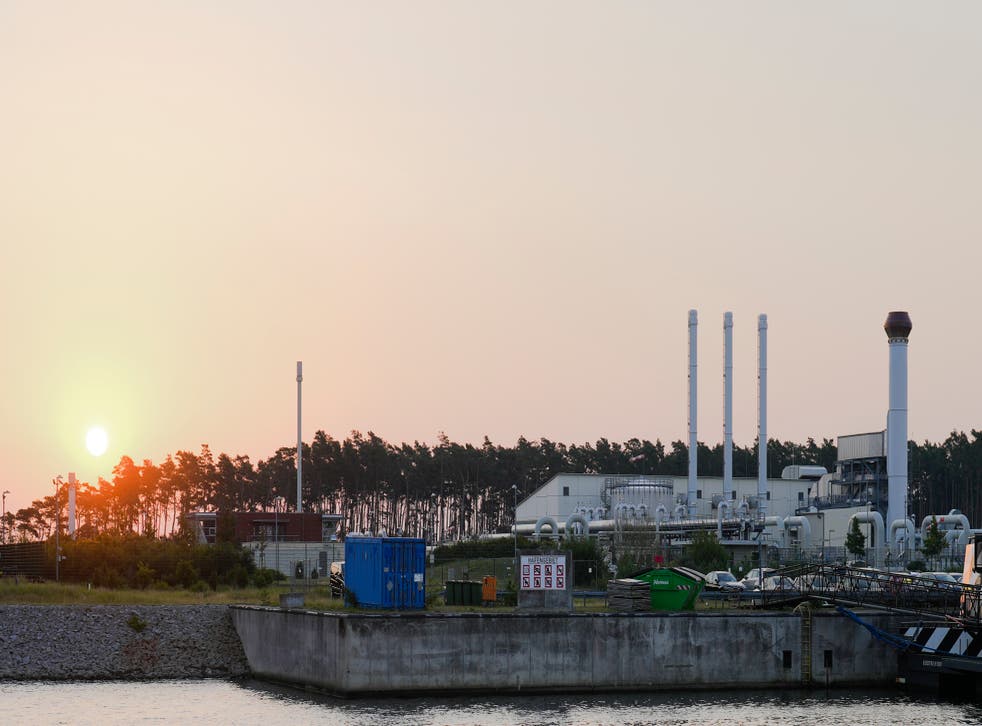 The landfall facility of the Nord Stream 1 Baltic Sea pipeline in Lubmin, Tyskland (Markus Schreiber/AP)