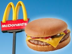McDonald’s set to hike price of 99p cheeseburger for first time in 14 jare