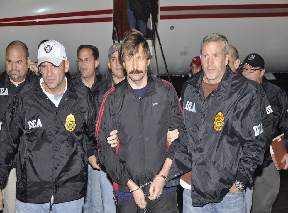 <p>Viktor Bout arrives at Westchester County Airport in November 2010 after being extradited from Thailand </p>