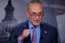 Schumer rallies Democrats after surprise deal with Manchin