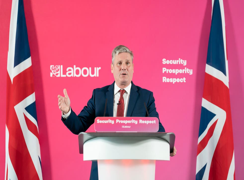 <p>Labour leader Sir Keir Starmer delivers a speech  on Labour’s plans for growing the UK economy, at the Spine building, Paddington Village, as part of a two day visit to Liverpool</p>