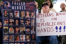 Les vétérans privés du projet de loi sur les fosses de brûlage qui sauvent des vies ont un message pour les républicains: "On ne s'en va pas" 