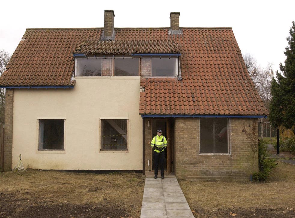 The home that Huntley and Carr shared in Soham, which has since been demolished (Chris Young/PA)