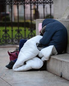 Rough sleepers on London’s streets up 10% in three months, 数字は示しています