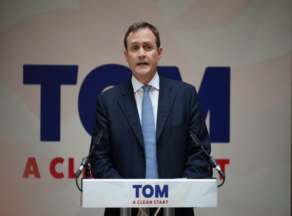 Former Tory leadership candidate Tom Tugendhat is backing Liz Truss (Yui Mok/PA)