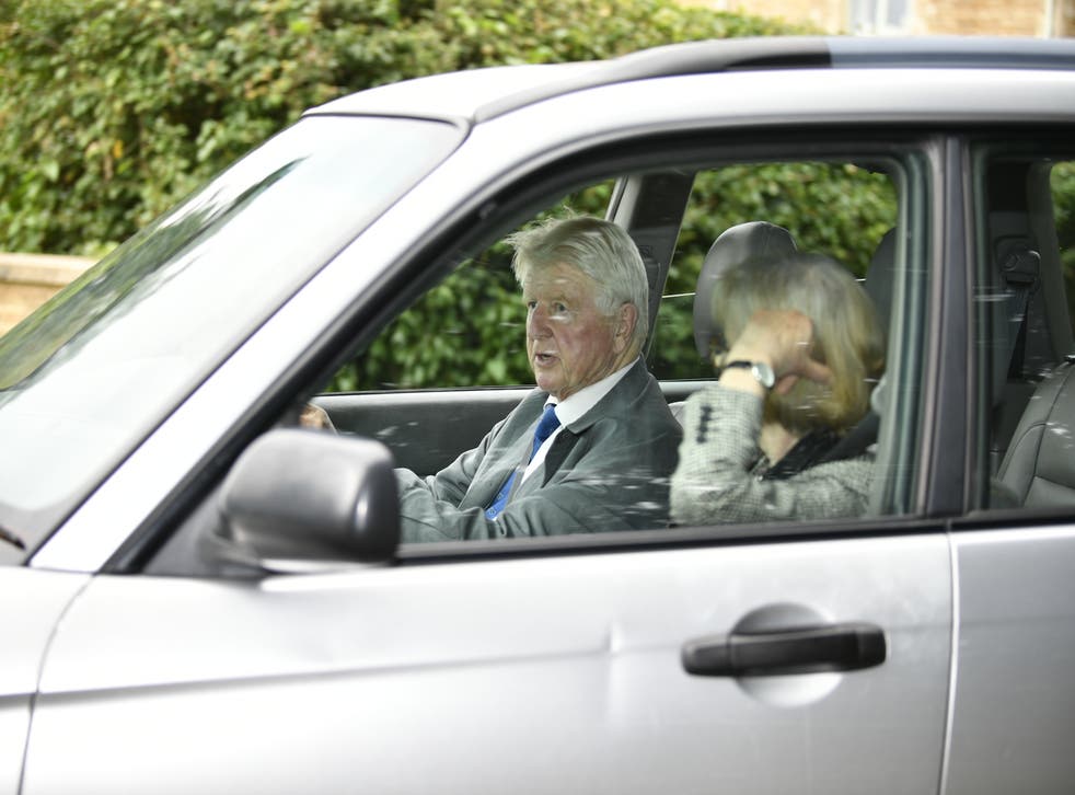 Stanley Johnson arrives at Daylesford House (Beresford Hodge/PA)