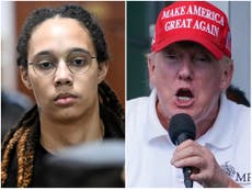 Trump calls WNBA star Brittney Griner ‘spoiled’ and says he wouldn’t make deal for her release