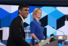 Truss and Sunak to face off in hustings in crunch week of leadership race