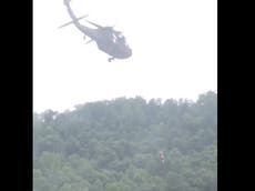 Video shows stunning helicopter rescue of 83-year-old woman from Kentucky floods