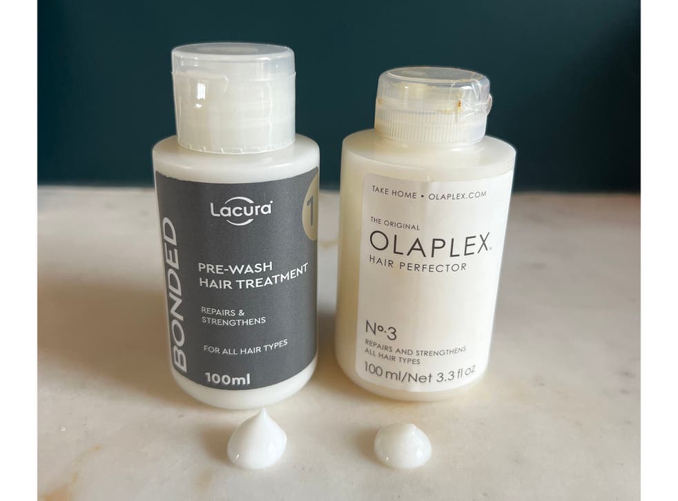 <p>Aldi’s pre-wash treatment is a more creamy texture than Olaplex no.3 </p>