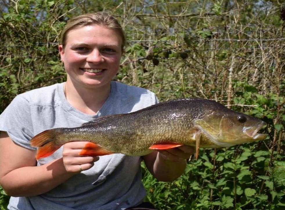 Aimee says fishing has helped her recover from the relationship with her abusive ex. (Collect/PA Real Life)