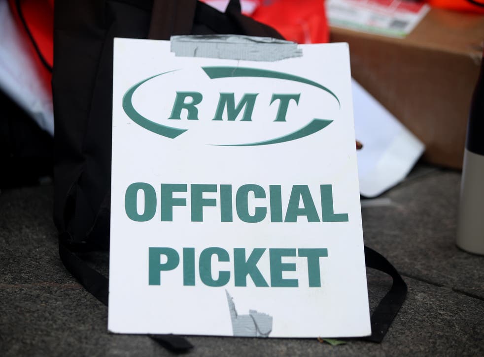 Sixty per cent of RMT members who voted rejected the deal (PA)