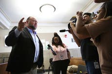 Typically bombastic Alex Jones makes for complicated court