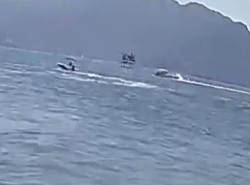 <p>Local media published video showing two boats colliding</bl>