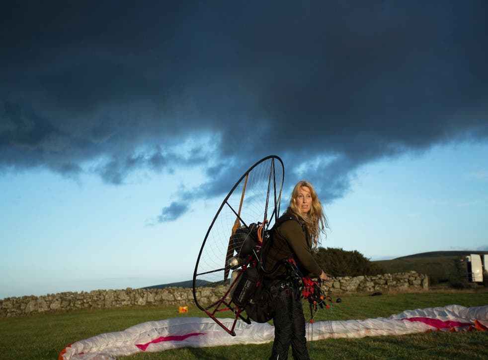 Sacha Dench visiting a nesting site in the Yorkshire Dales (New Hope/Conservation Without Borders/PA)