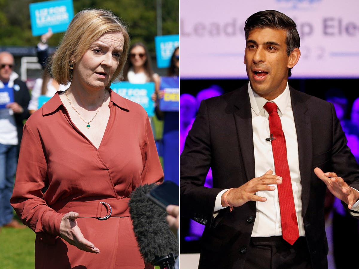 Liz Truss extends polling lead over Rishi Sunak in race for prime minister