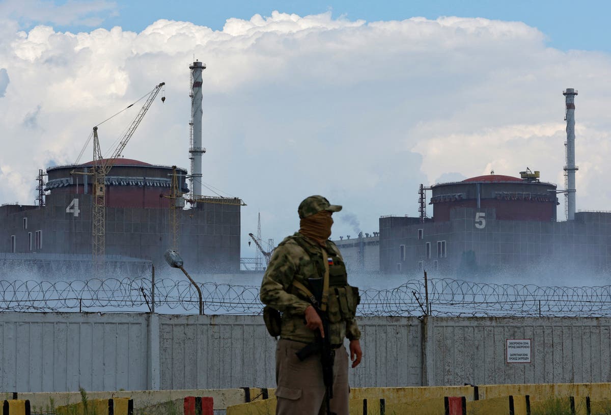 Russian troops firing ­missiles from Europe’s largest nuclear power station