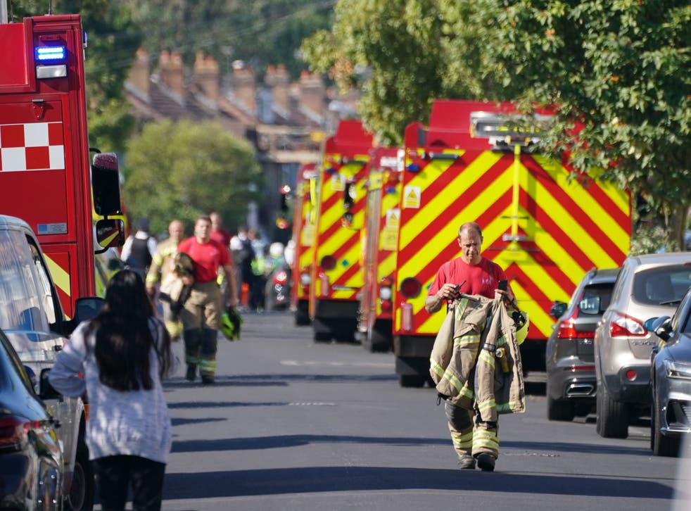 <p>Fire crews attended the scene on Galpin’s Road on Monday</bl>