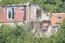 Three people rescued from collapsed house after explosion in Croydon
